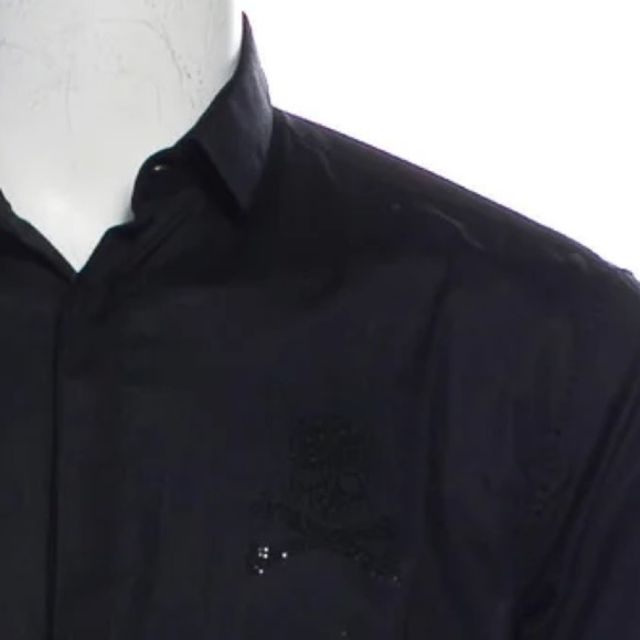 PHILIPP PLEIN Platinum Cut Skull Shirt Size: XL - Picture 4 of 5